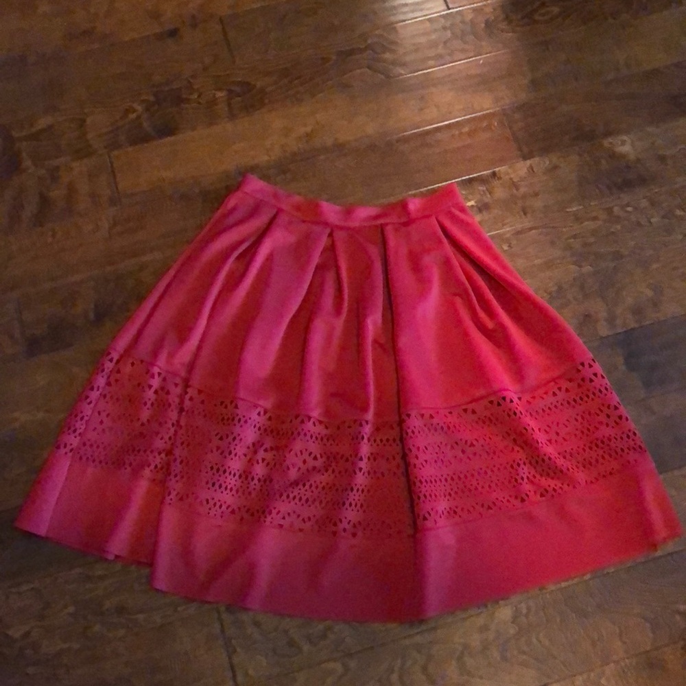 Red Midi Skirt